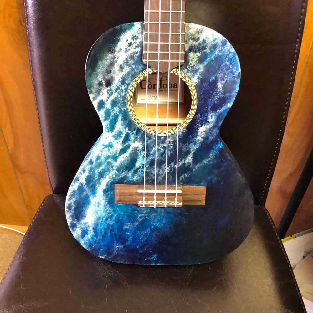 “Surge” Custom Painted Cordoba Ukulele